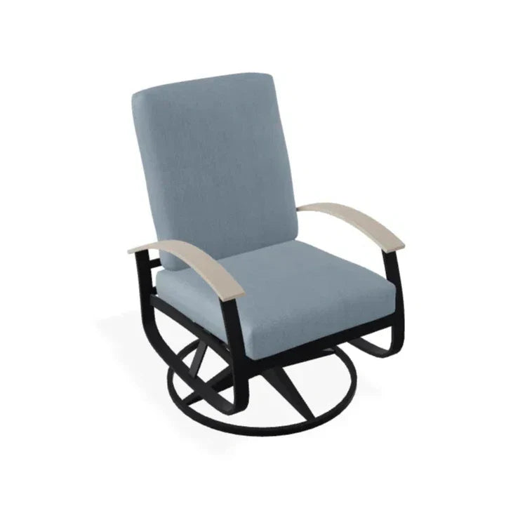 Belle Isle Cushion Swivel Rocker With MGP Arms