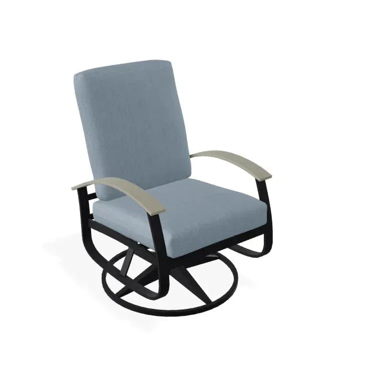 Belle Isle Cushion Swivel Rocker With MGP Arms