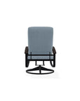 Belle Isle Cushion Swivel Rocker With Rustic Polymer Arms