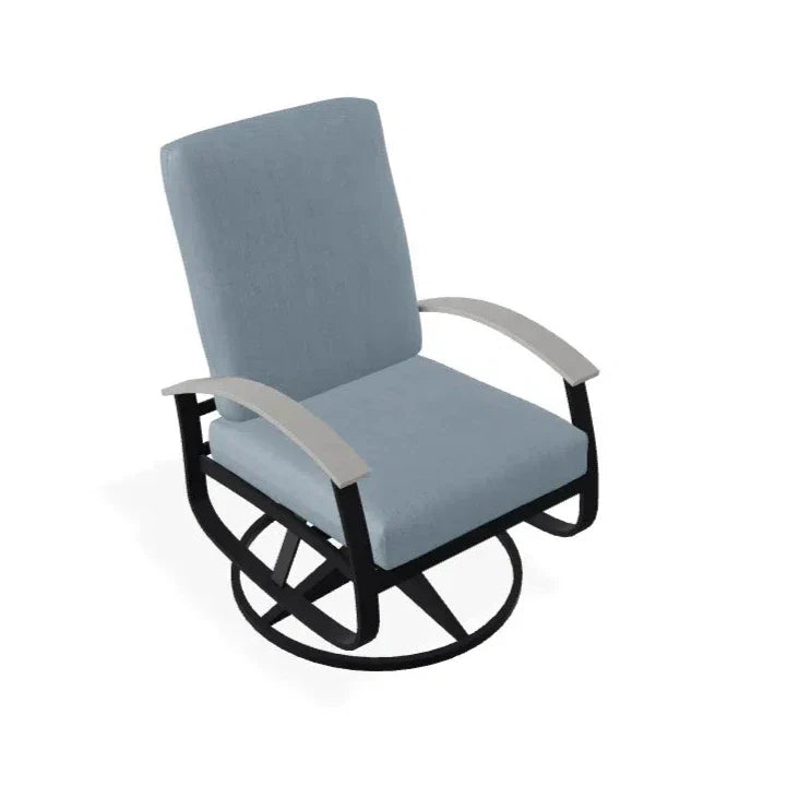 Belle Isle Cushion Swivel Rocker With MGP Arms