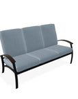 Belle Isle Cushion Three-Seat Sofa With MGP Arms