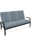 Belle Isle Cushion Three-Seat Sofa With MGP Arms