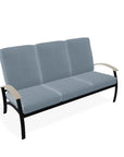 Belle Isle Cushion Three-Seat Sofa With MGP Arms