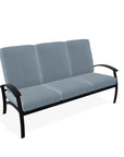 Belle Isle Cushion Three-Seat Sofa With MGP Arms