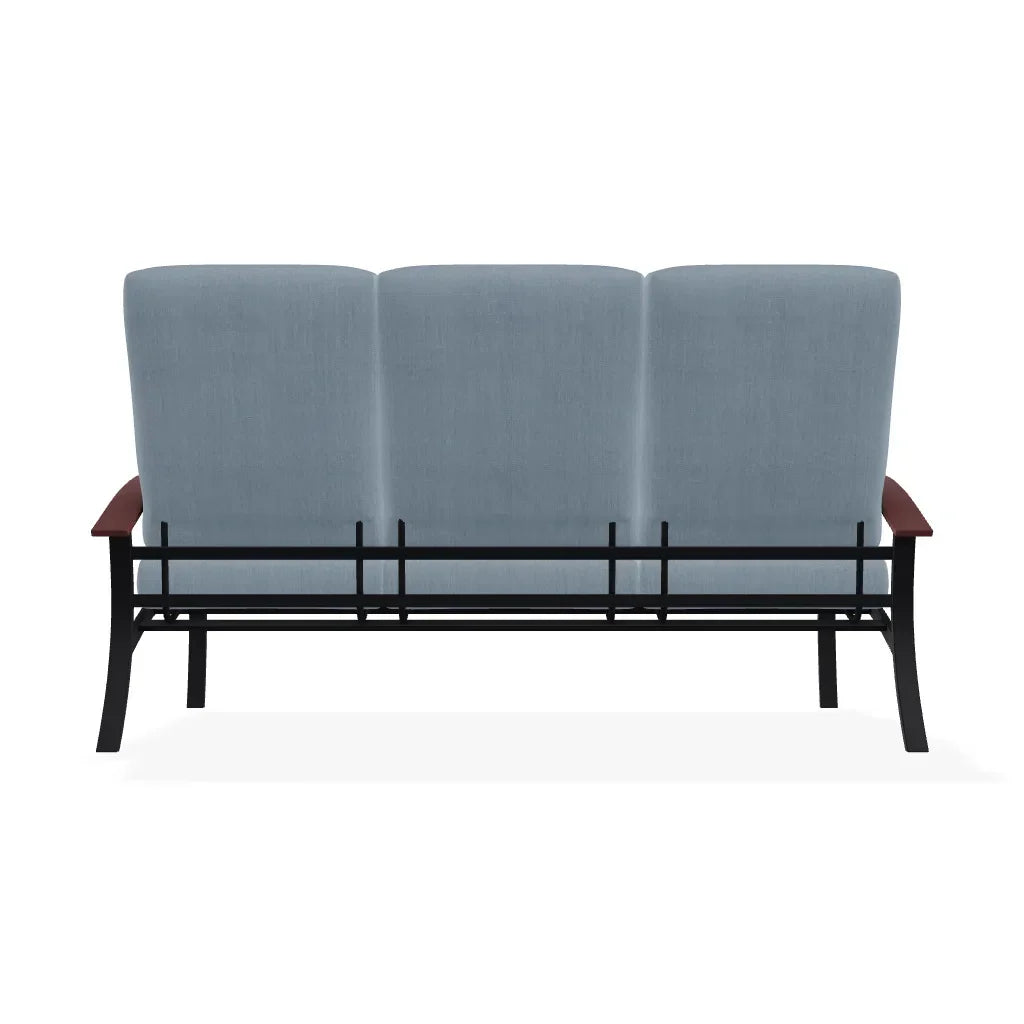 Belle Isle Cushion Three-Seat Sofa With MGP Arms