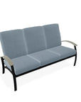 Belle Isle Cushion Three-Seat Sofa With MGP Arms