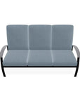 Belle Isle Cushion Three-Seat Sofa With Rustic Polymer Arms