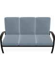 Belle Isle Cushion Three-Seat Sofa With Rustic Polymer Arms