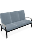 Belle Isle Cushion Three-Seat Sofa With MGP Arms