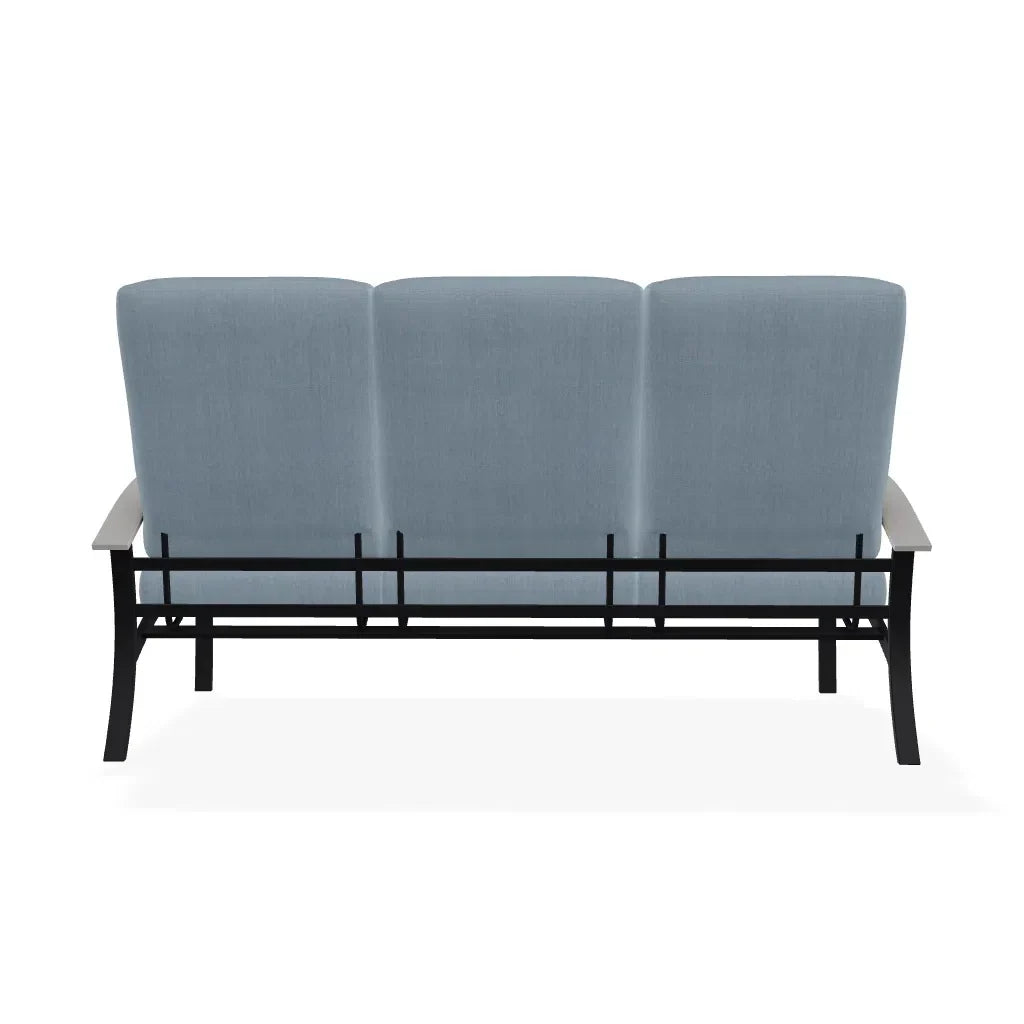 Belle Isle Cushion Three-Seat Sofa With MGP Arms