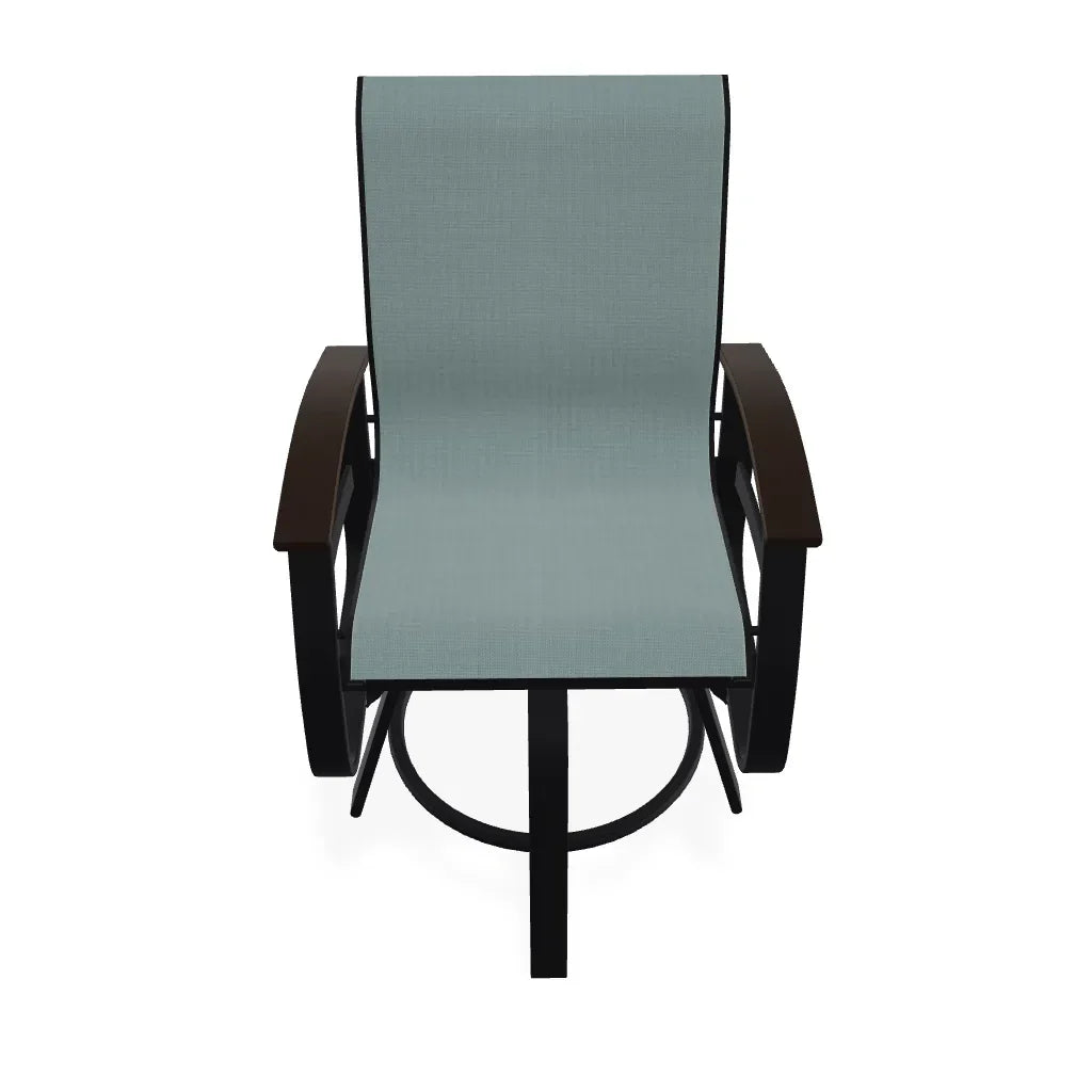 Belle Isle Hidden Motion Polymer Armed Chat Chair