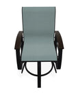 Belle Isle Hidden Motion Polymer Armed Chat Chair