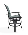 Belle Isle Hidden Motion Rustic Polymer Armed Chat Chair