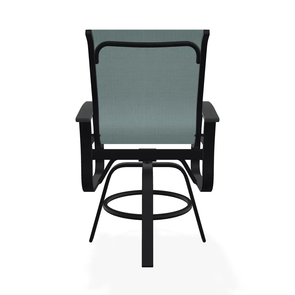 Belle Isle Hidden Motion Polymer Armed Chat Chair