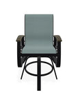 Belle Isle Hidden Motion Polymer Armed Chat Chair