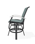 Belle Isle Hidden Motion Rustic Polymer Armed Chat Chair