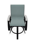 Belle Isle Hidden Motion Polymer Armed Chat Chair