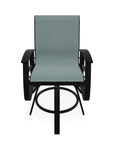 Belle Isle Hidden Motion Polymer Armed Chat Chair