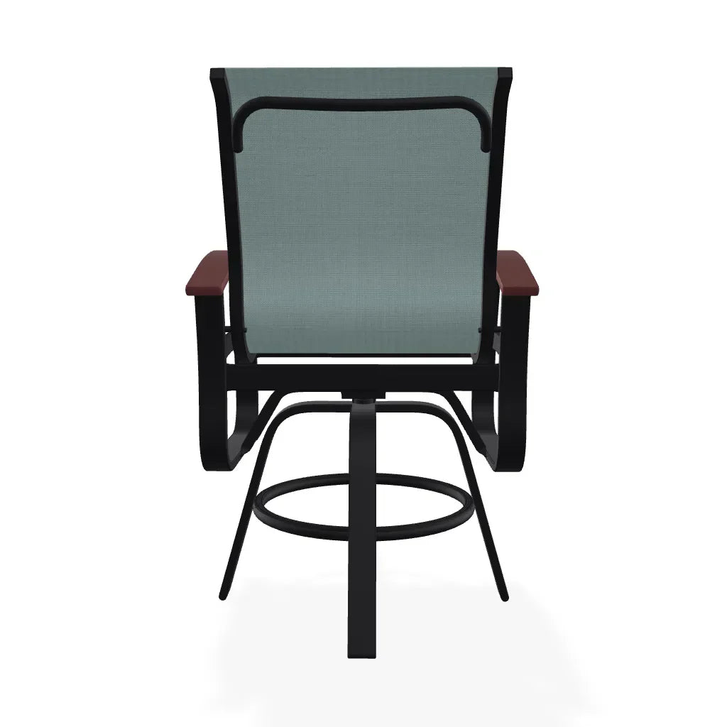 Belle Isle Hidden Motion Polymer Armed Chat Chair