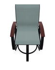 Belle Isle Hidden Motion Polymer Armed Chat Chair