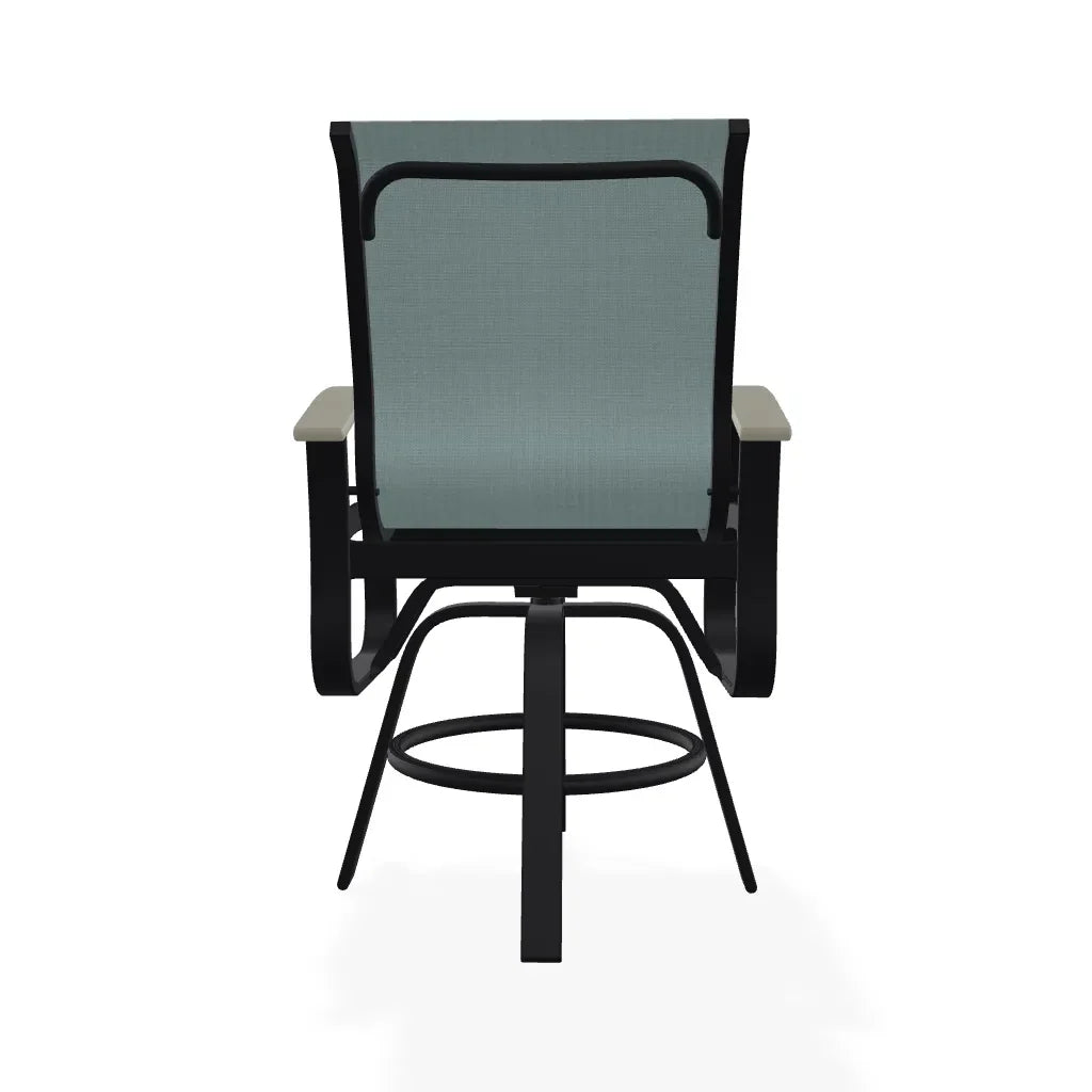 Belle Isle Hidden Motion Polymer Armed Chat Chair