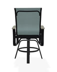 Belle Isle Hidden Motion Rustic Polymer Armed Chat Chair