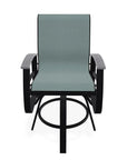 Belle Isle Sling Balcony Height Swivel MGP Arm Chair