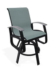 Belle Isle Sling Balcony Height Swivel MGP Arm Chair