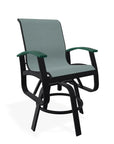 Belle Isle Hidden Motion Polymer Armed Chat Chair