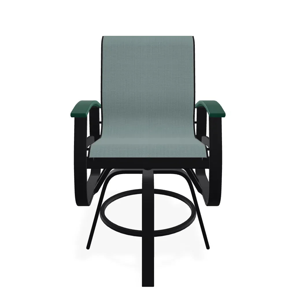 Belle Isle Hidden Motion Polymer Armed Chat Chair