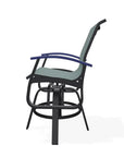 Belle Isle Hidden Motion Polymer Armed Chat Chair