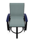 Belle Isle Hidden Motion Polymer Armed Chat Chair