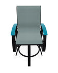 Belle Isle Hidden Motion Polymer Armed Chat Chair