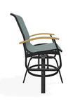 Belle Isle Sling Balcony Height Swivel MGP Arm Chair