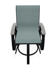 Belle Isle Hidden Motion Polymer Armed Chat Chair