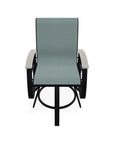 Belle Isle Sling Balcony Height Swivel MGP Arm Chair