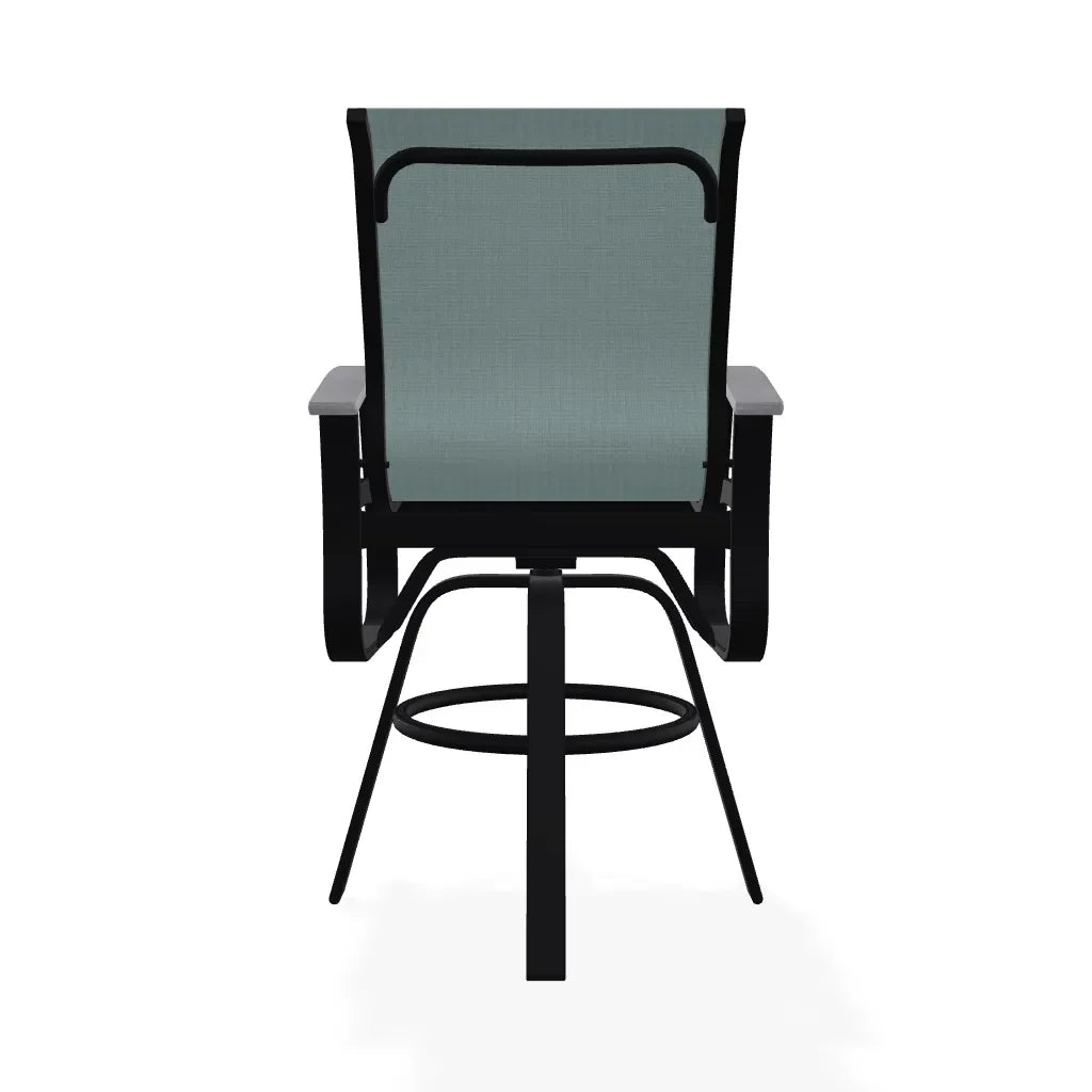 Belle Isle Sling Bar Height Swivel MGP Arm Chair