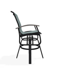 Belle Isle Bar Height Swivel Rustic Arm chair