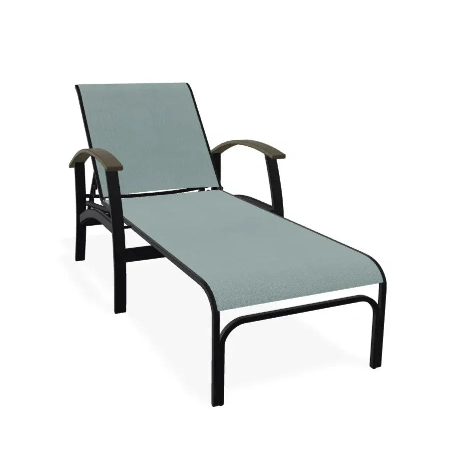 Belle Isle MGP Sling Four Position Lay-Flat Arms Chaise