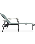 Belle Isle Sling Lay-Flat Polymer Rustic Arms Chaise