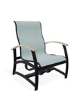 Belle Isle Multi-Position Rustic Polymer Armed Dining Chair