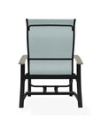 Belle Isle Multi-Position Rustic Polymer Armed Dining Chair