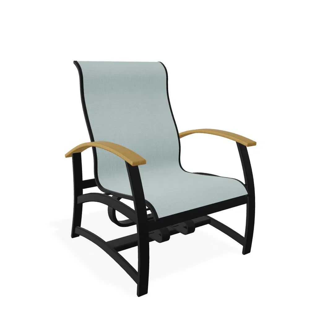 Belle Isle Hidden Motion MGP Armed Chat Chair