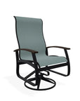 Belle Isle Swivel Rocker with Rustic Polymer Arms