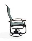 Belle Isle Swivel Rocker with Rustic Polymer Arms