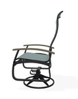 Belle Isle Swivel Rocker with Rustic Polymer Arms