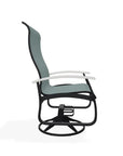 Belle Isle Swivel Rocker with Rustic Polymer Arms