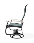 Belle Isle Swivel Rocker with Rustic Polymer Arms