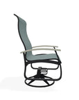 Belle Isle Swivel Rocker with Rustic Polymer Arms