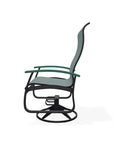 Belle Isle Swivel Rocker with Rustic Polymer Arms